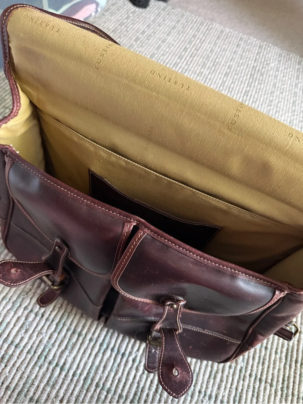 Tusting of England Leather Briefcase